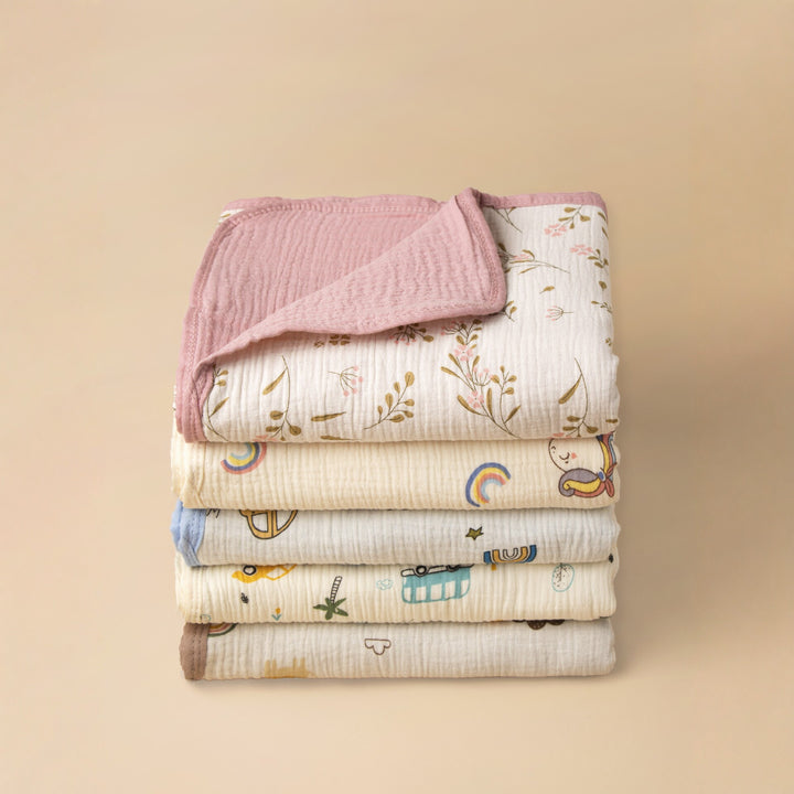 Soft Cotton Vehicle Print Muslin Blanket Stornfield