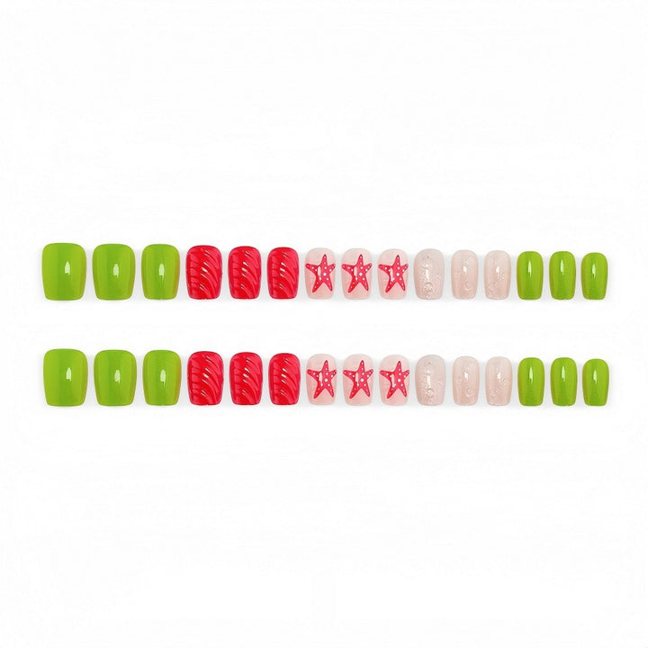 Artificial Nail Set with Festive Designs Stornfield