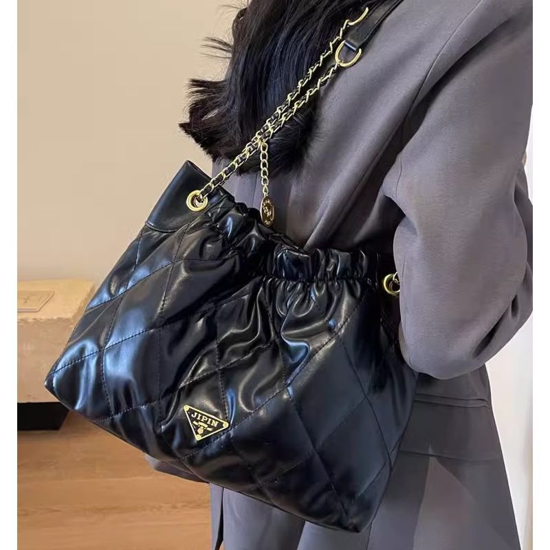 Quilted Chain-Handle Shoulder Bag Stornfield