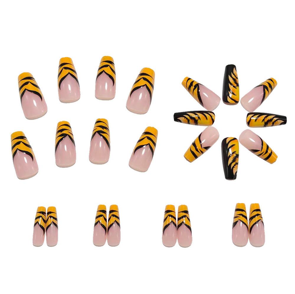 Creative Art Nails in Tiger Stripes Design Stornfield