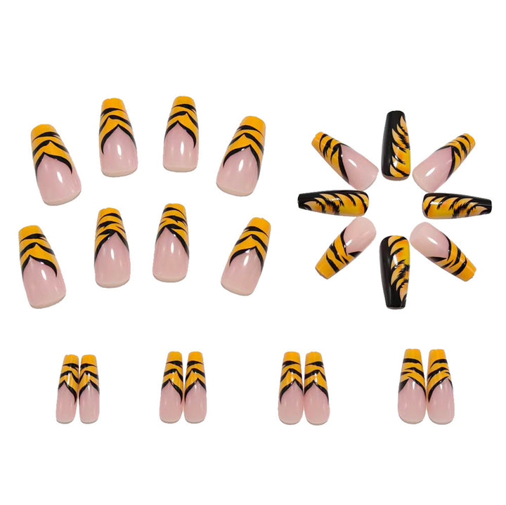 Creative Art Nails in Tiger Stripes Design Stornfield