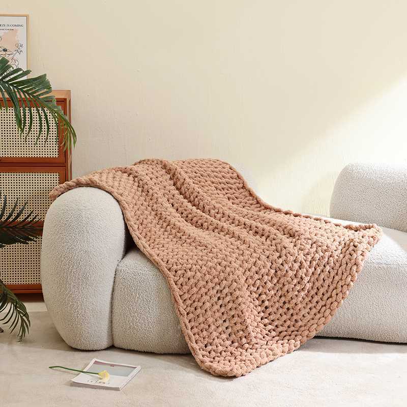 Cozy Knit Throw Blanket