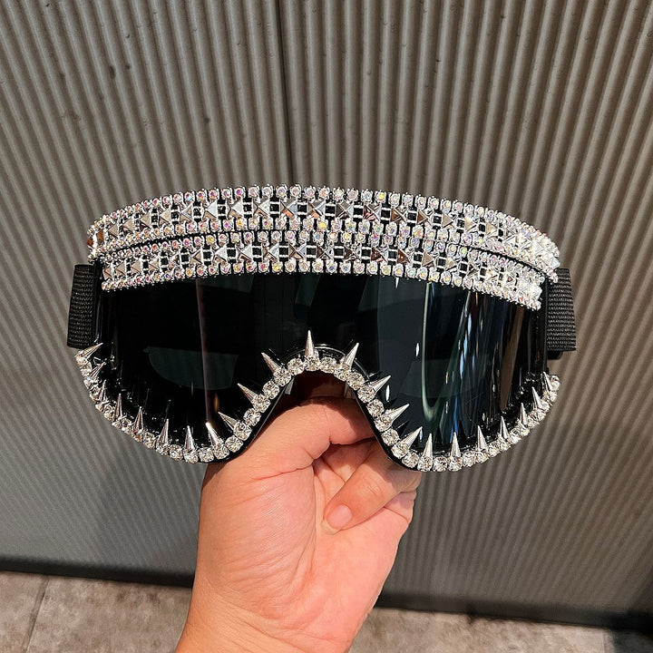 Ladies Ski Goggles with Extravagant Rhinestone Design Stornfield