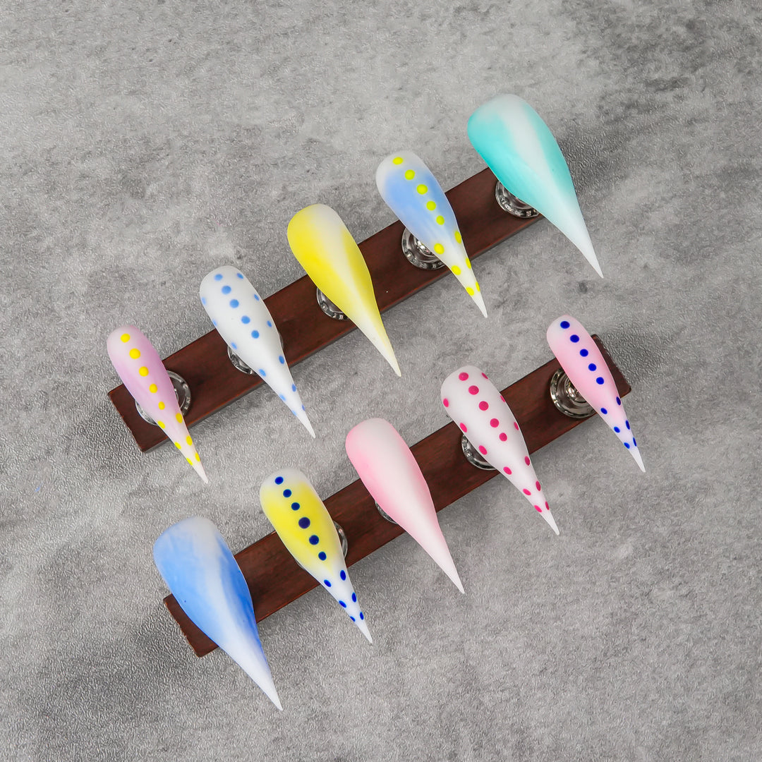 Artistic Stiletto Press-On Nail Design Set