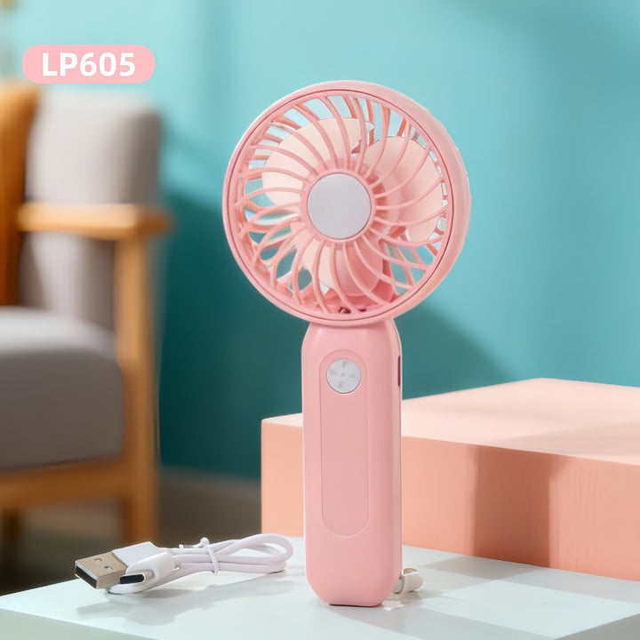 Women's Portable Hand Fan with USB Charging Function Stornfield