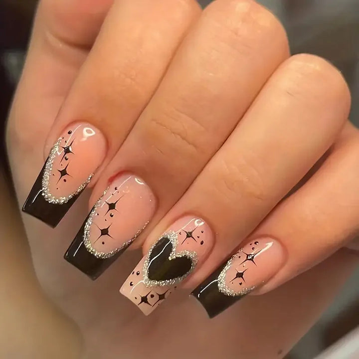 Heart-Design Acrylic Nail Art Set Stornfield