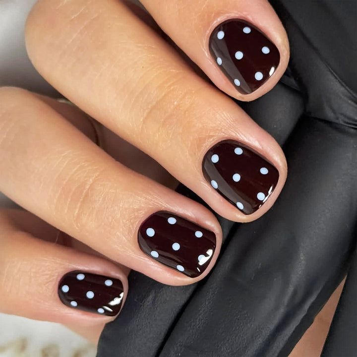 Artful Nail Art with Playful Dot Design Stornfield