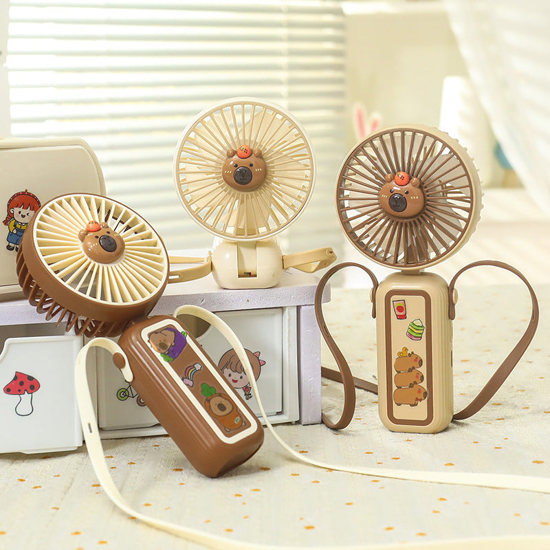 Women's Portable Mini Hand Fan with Cute Animal Design Stornfield