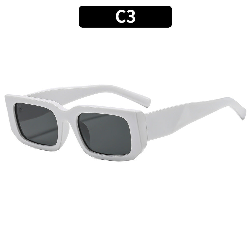 Contemporary Geometric Rectangle Sunglasses