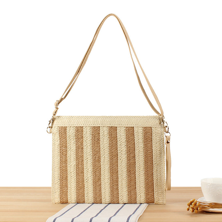 Elegant Shoulder Bag in Modern Striped Design Stornfield