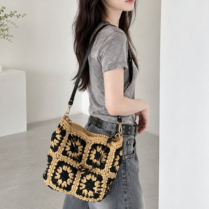 Fashionable Shoulder Bag Made of Handmade Crochet Material Stornfield