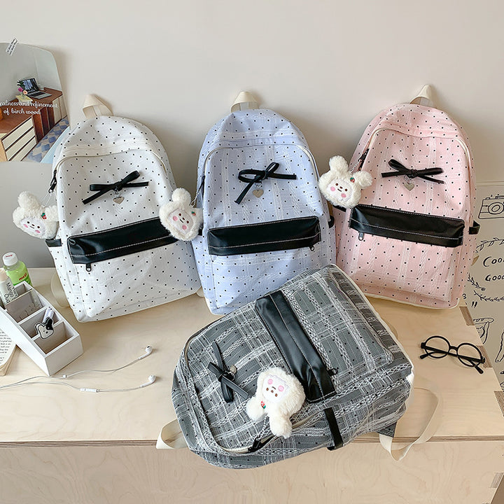 Polka Dot Patterned Mini Backpack Stornfield