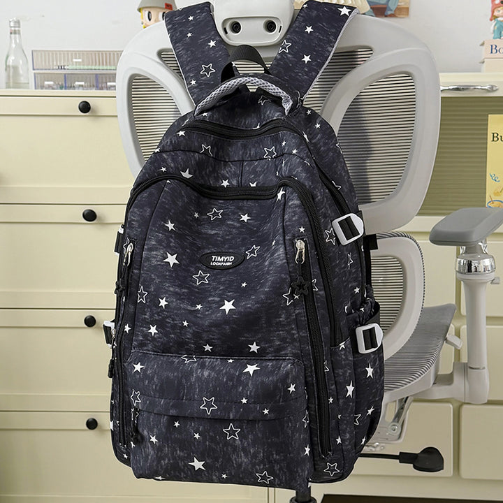 Fun-Themed Star Print Backpack Stornfield