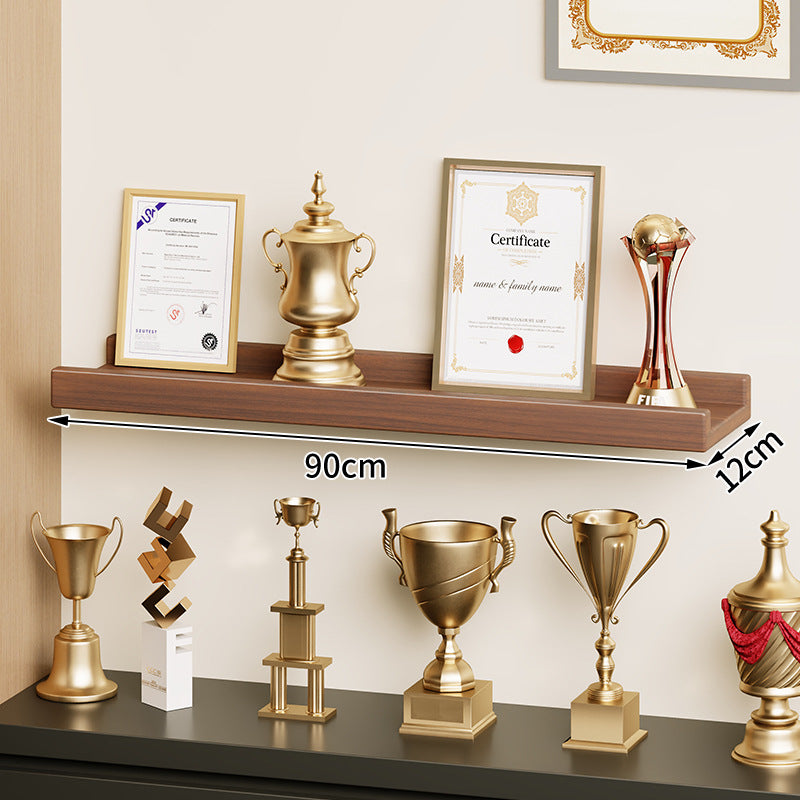 Wall-Mounted Floating Display Shelf Lacquered High-Gloss MDF