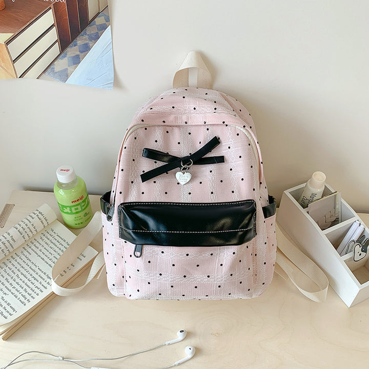 Polka Dot Patterned Mini Backpack Stornfield