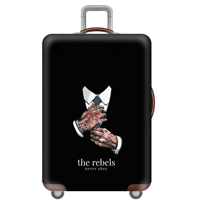 Unisex Hard Shell Luggage with Creative Astronaut Motto Stornfield