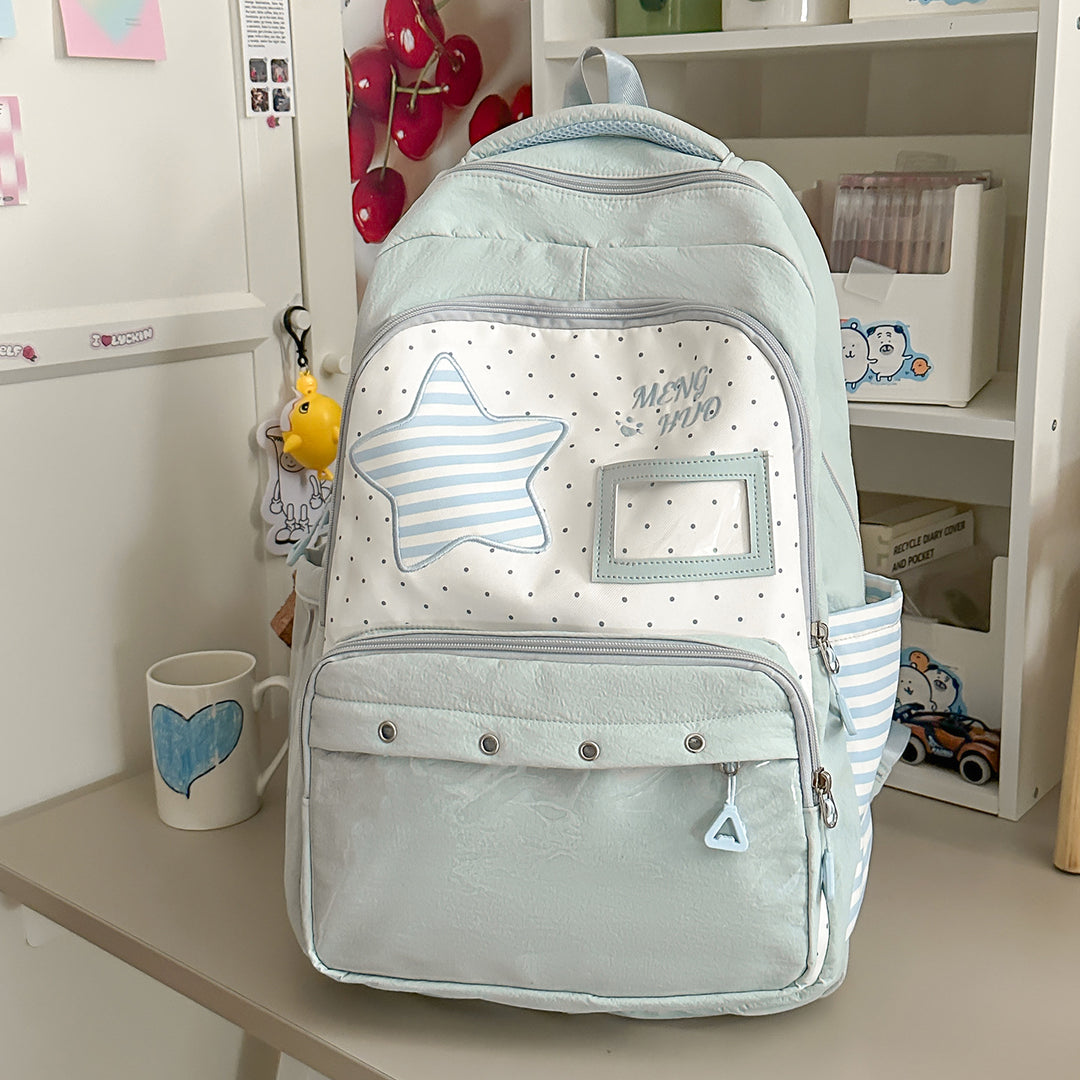 Playful Star-Embellished School Backpack Stornfield