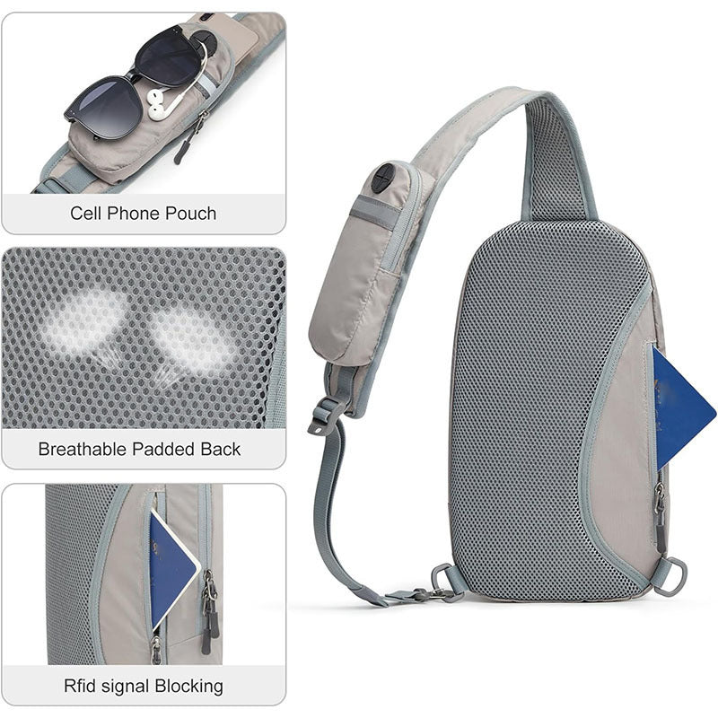 Elegant Sling Backpack with Water-Repellent Material and Ergonomic Design Stornfield