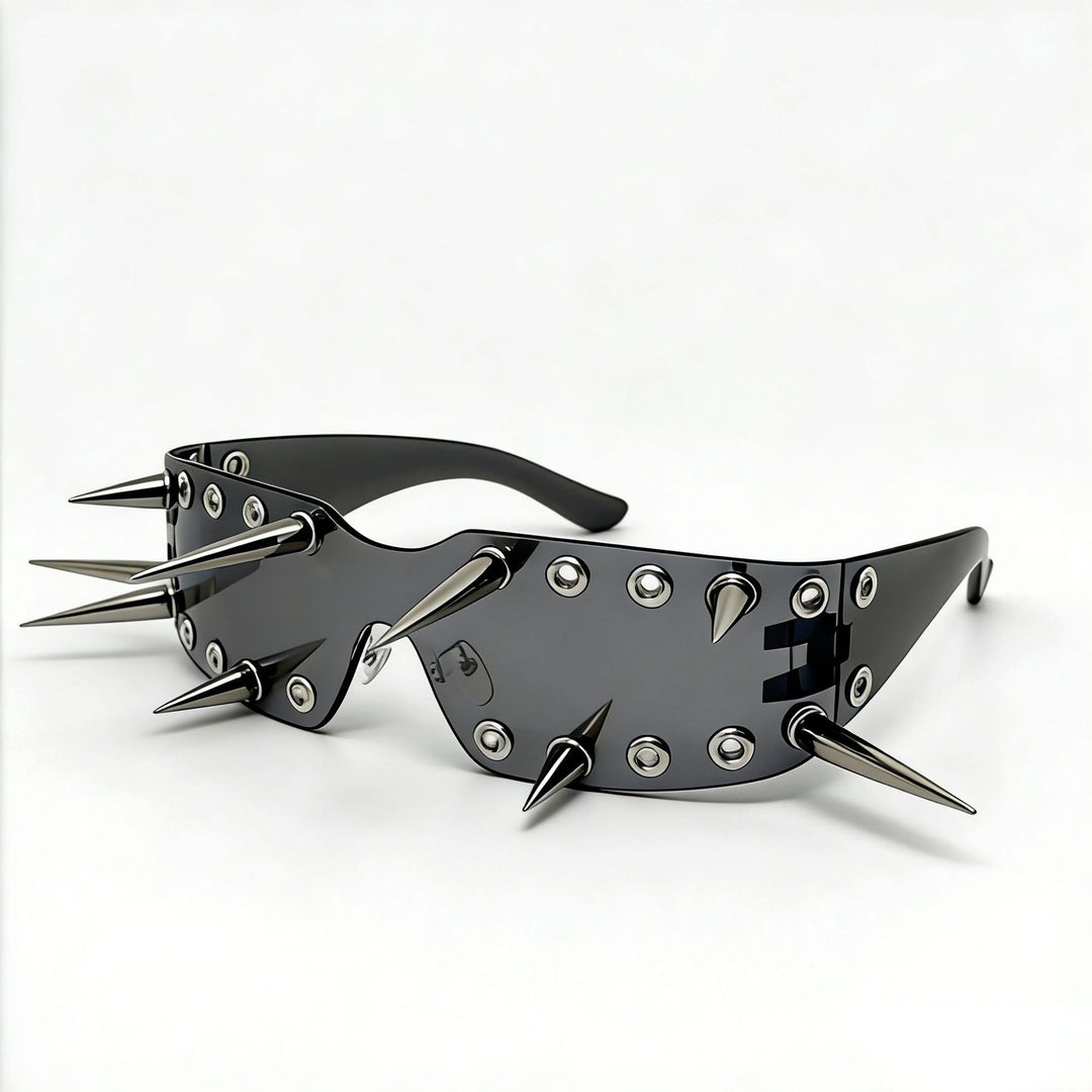 Women's Sporty Sunglasses with Eye-Catching Design and Spikes Stornfield