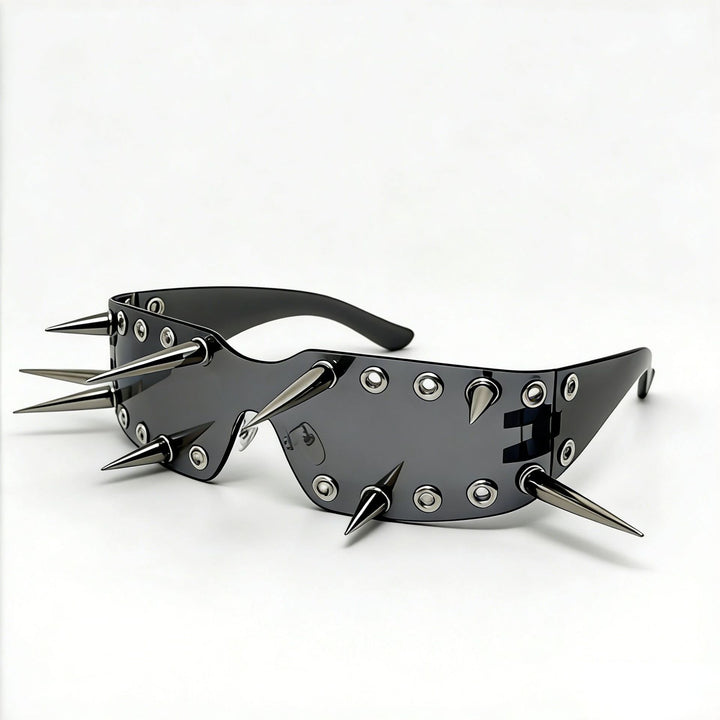 Women's Sporty Sunglasses with Eye-Catching Design and Spikes Stornfield
