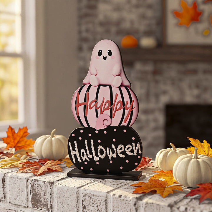 Halloween decoration figure with stacked pumpkins Stornfield