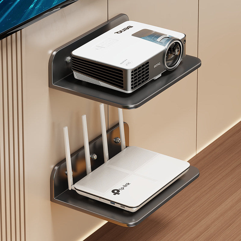 Wall-Mount Floating AV Shelf for Projector and Router