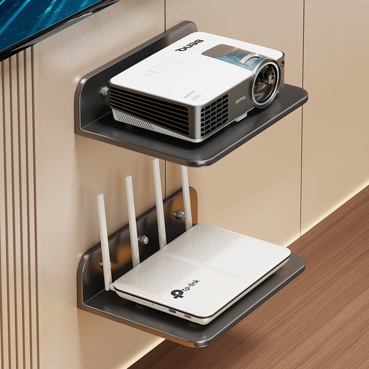 Wall-Mount Floating AV Shelf for Projector and Router