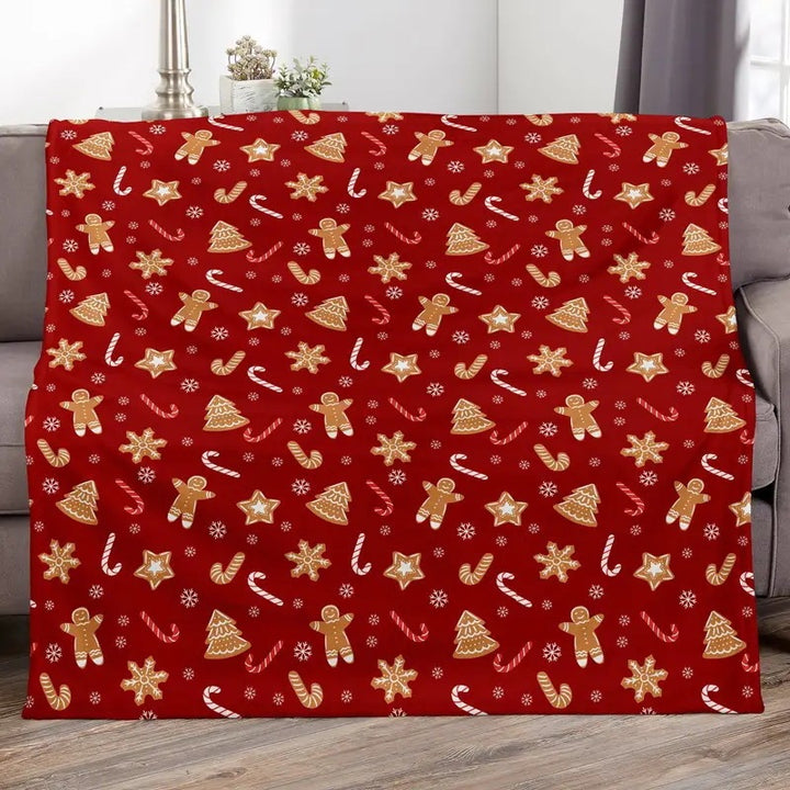 Holiday-Themed Fleece Throw Blanket