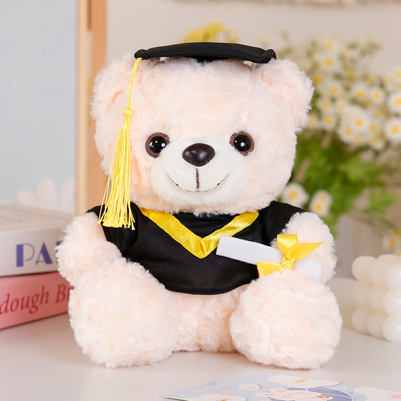 Festive Holiday Plush Bear Decorative Sitting Cuddler with Pom-Scarf & Velour Hat Stornfield