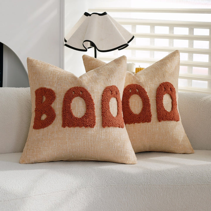 Decorative pillow with playful lettering