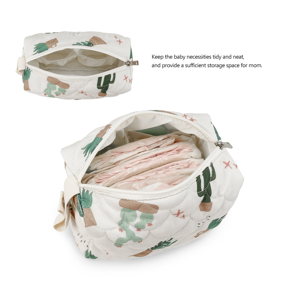 Stylish cosmetic bag with trendy plant motifs Stornfield