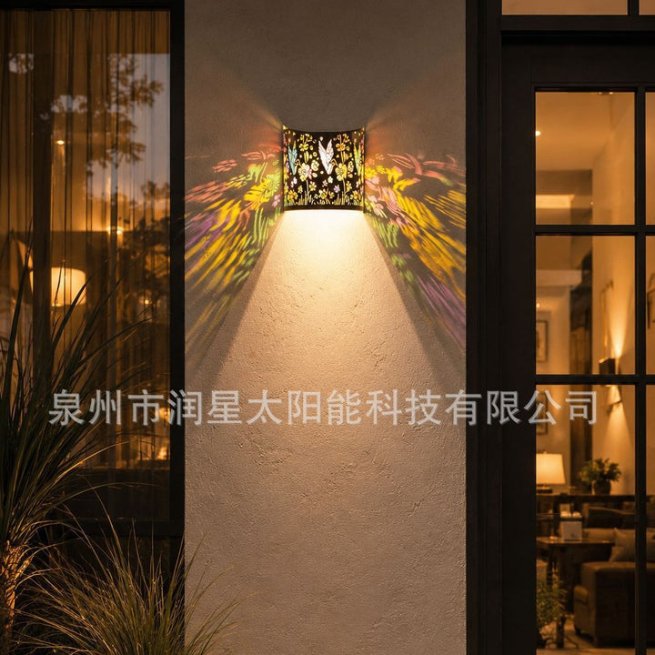 Decorative Solar Garden Stake Lantern With Sunflower Projection Stornfield