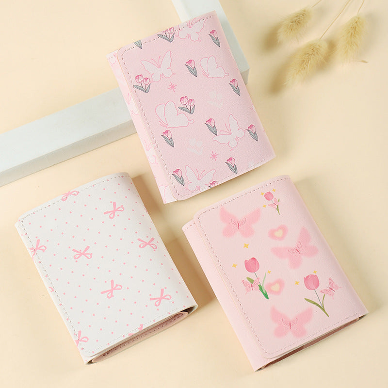 Floral Butterfly-Themed Passport Holder