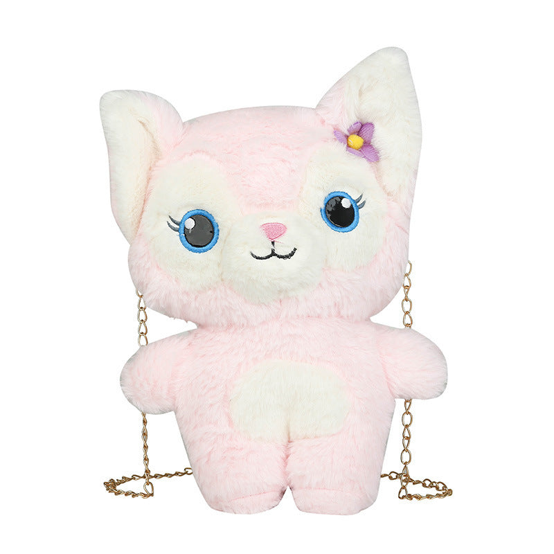 Cute Plush Animal Crossbody Bag
