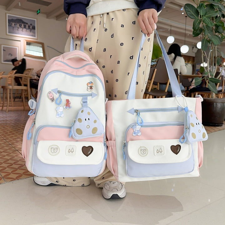 Playful Animal-Themed Multi-Pocket Backpack Stornfield