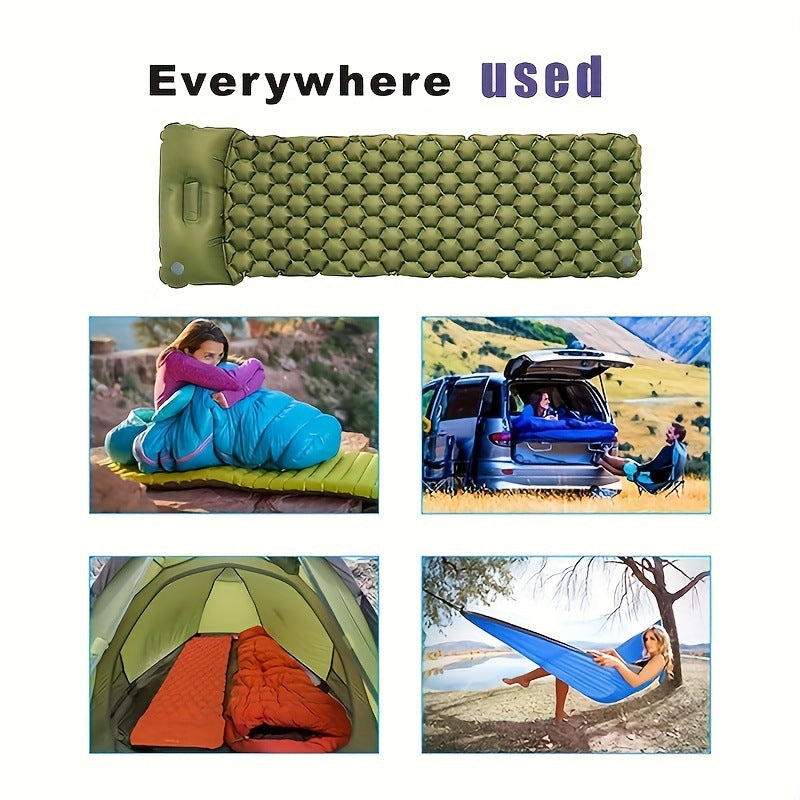 Inflatable Comfort Camping Mat With Ergonomic Air Cushions Stornfield