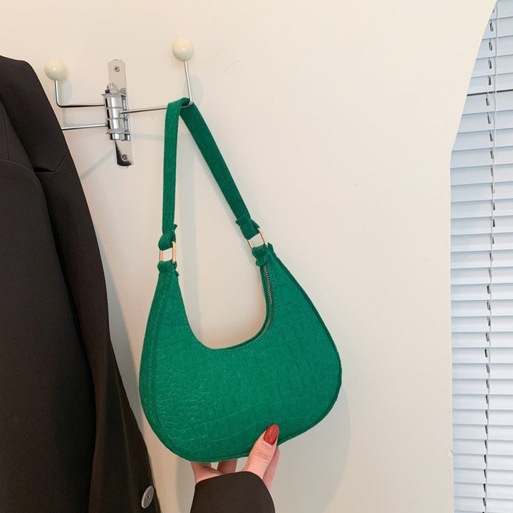 WoCrocodile Texture Handheld Hobo Bag Stornfield