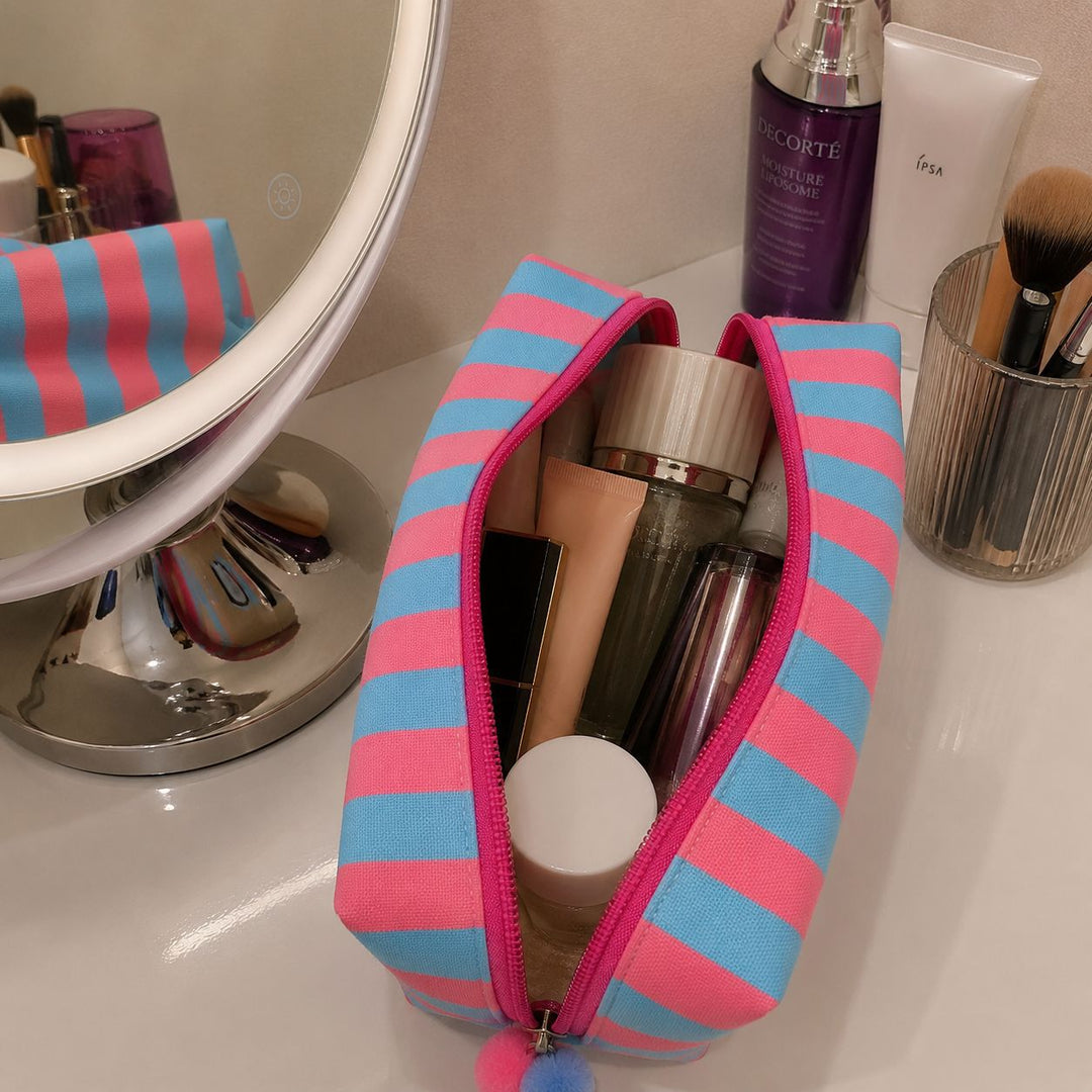 Cosmetic bag with colorful stripes Stornfield