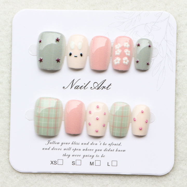 Creative Themed Press-On Nail Art Set Stornfield