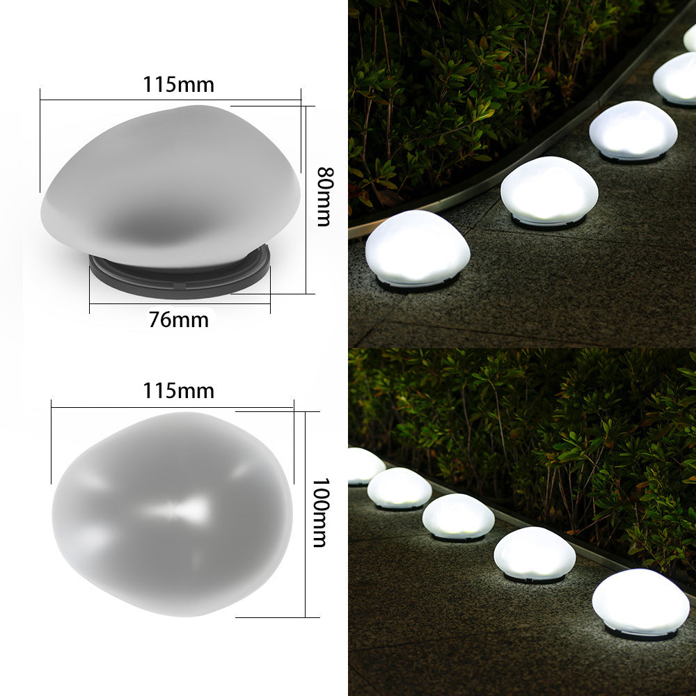 Rechargeable LED Pebble Pathway Lights Waterproof Garden Accent Stornfield