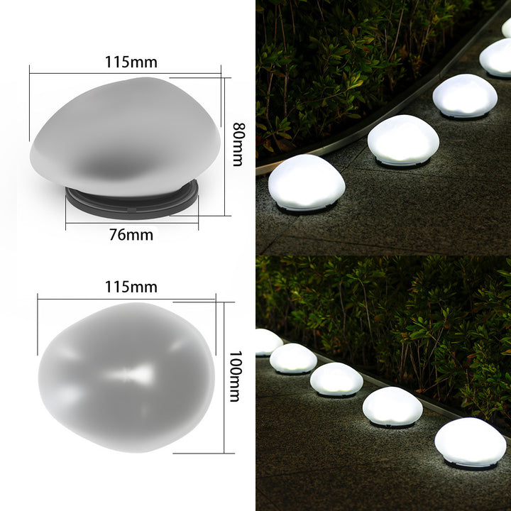 Rechargeable LED Pebble Pathway Lights Waterproof Garden Accent Stornfield