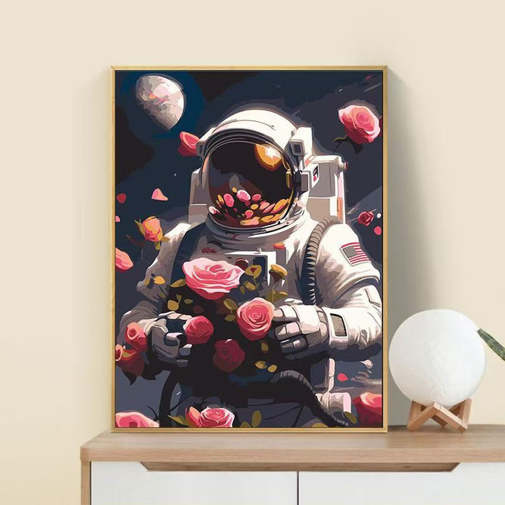Astronaut Flower Art Print Stornfield