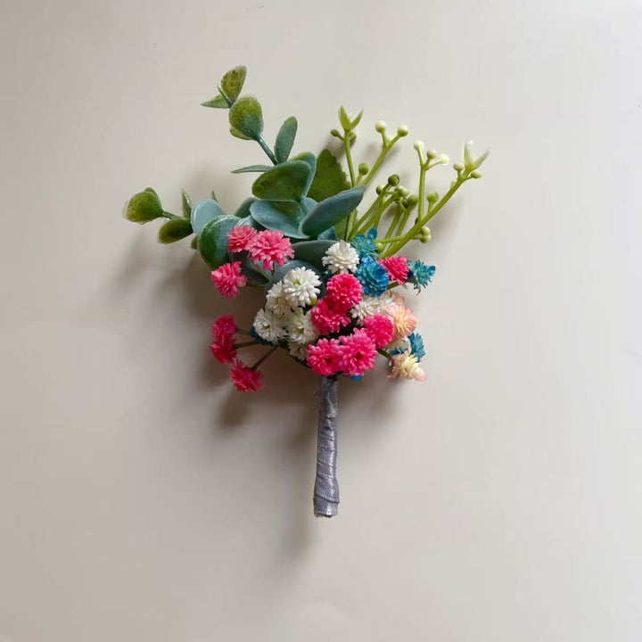 Floral Corsage with Mixed Succulents
