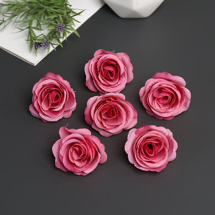 Realistic Artificial Rose Brooch