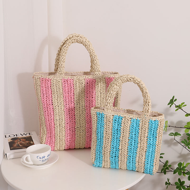 Fashionable basket bag with textured fold design Stornfield