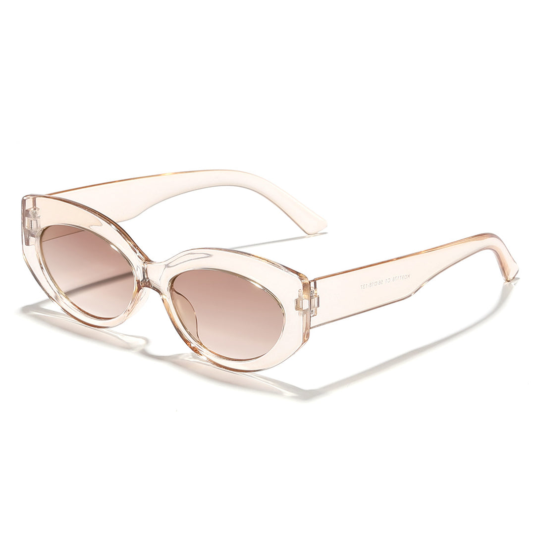 Ladies Cat-Eye Sunglasses with Playful Transparency Design Stornfield