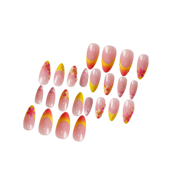 Decorative Floral Nail Art Extensions Stornfield