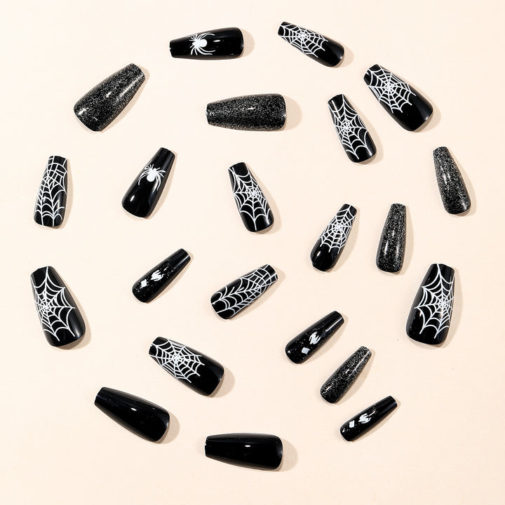 Spooky Spider Web Nail Art Extensions Stornfield