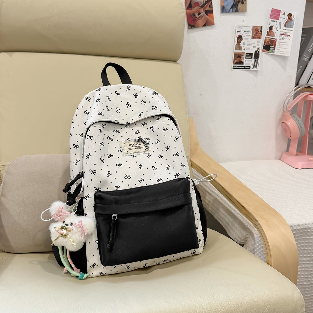 Stylish Printed Backpack with Fun Character Accents Stornfield