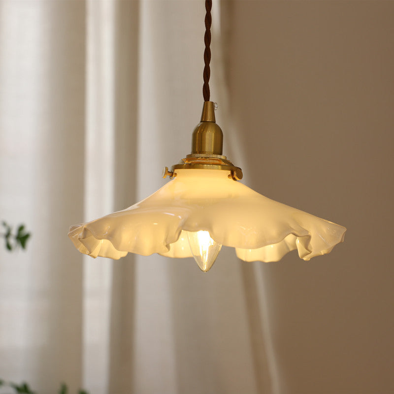Vintage Floral Hanging Pendant Light